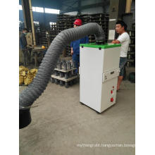 Welding fume extractor air filter cleaning machine